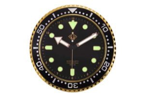 Lafocuse Night Light Black Wall Clock Glow